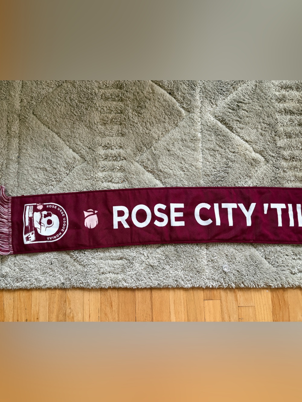 NWT! Portland Timbers Jersey Hook Reversible Scarf, Rose City ‘Til I Die! MLS - Picture 8 of 16